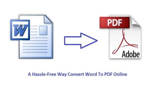 Way Convert Word To PDF Online