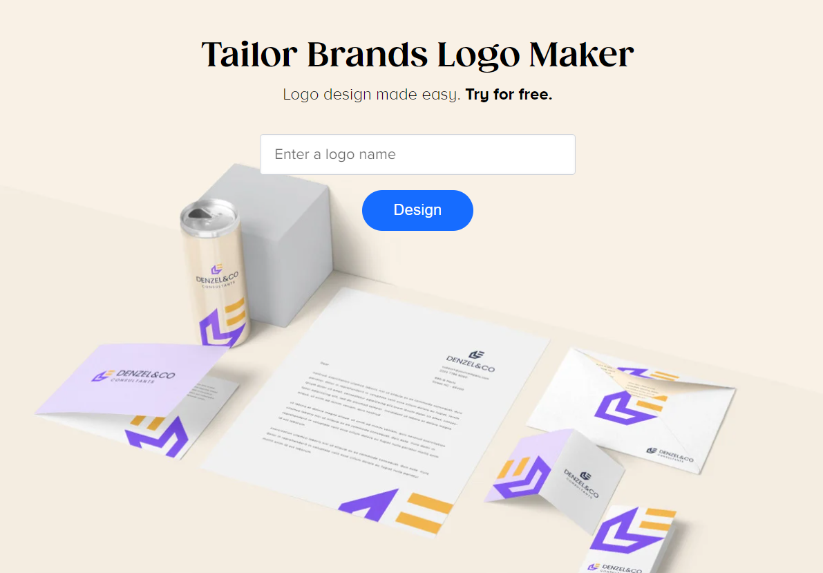 Tailor Brands Logo Maker