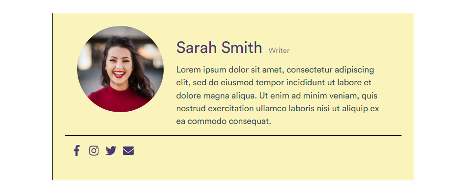 Simple Author Box Template