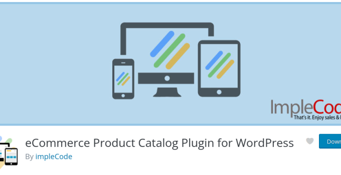 eCommerce Product Catalog