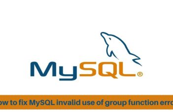 How to fix MySQL invalid use of group function error?