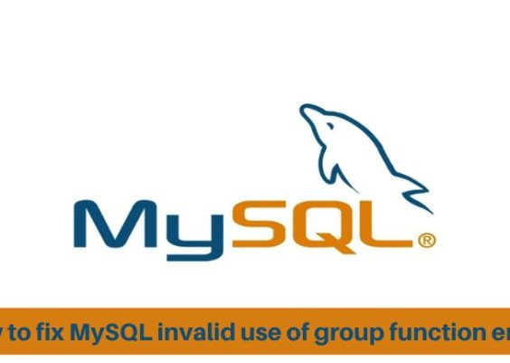 How to fix MySQL invalid use of group function error?