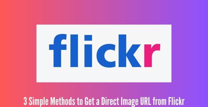 3 Simple Methods to Get a Direct Image URL from Flickr