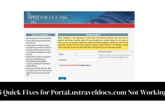 5 Quick Fixes for Portal.ustraveldocs.com Not Working
